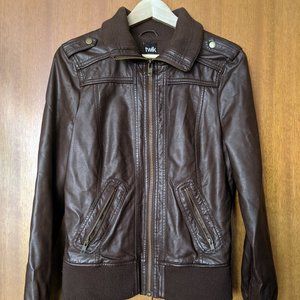 Twik faux-leather jacket